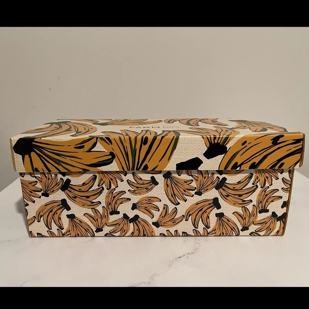 Farm Rio MACAW Womens 7 Tropical Raffia Mules Straw Embroidered Flats Shoes - Picture 16 of 16